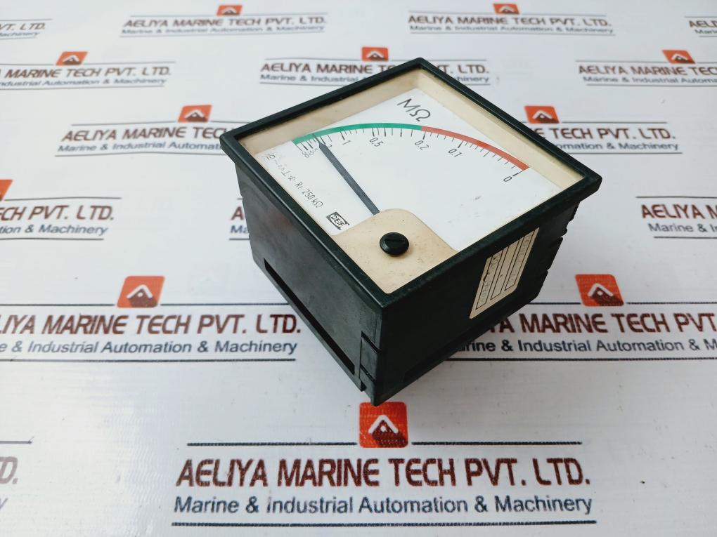 Deif 0-10?M? Isolation Monitor Analog Panel Meter