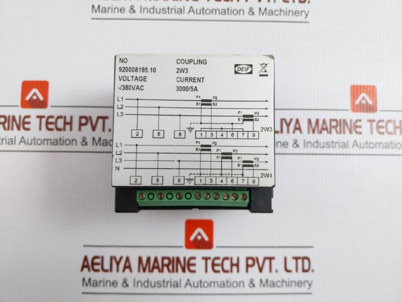 Deif Analog Pressure Indicator Meter 380Vac Part No Wq96