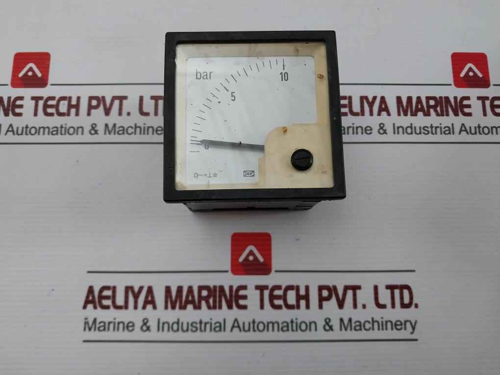 Deif Dq72-x Analog Pressure Meter 0-10 Bar