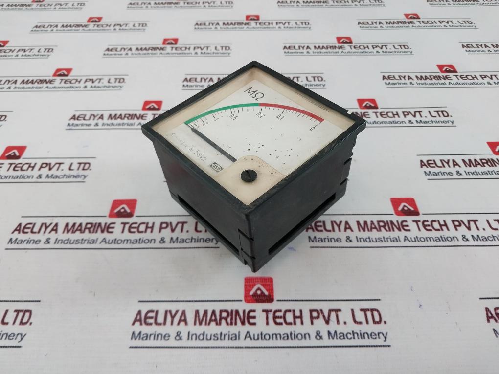 Deif 0-10∞ MΩ Analog Panel Meter Isolation Monitor 3 250KΩ