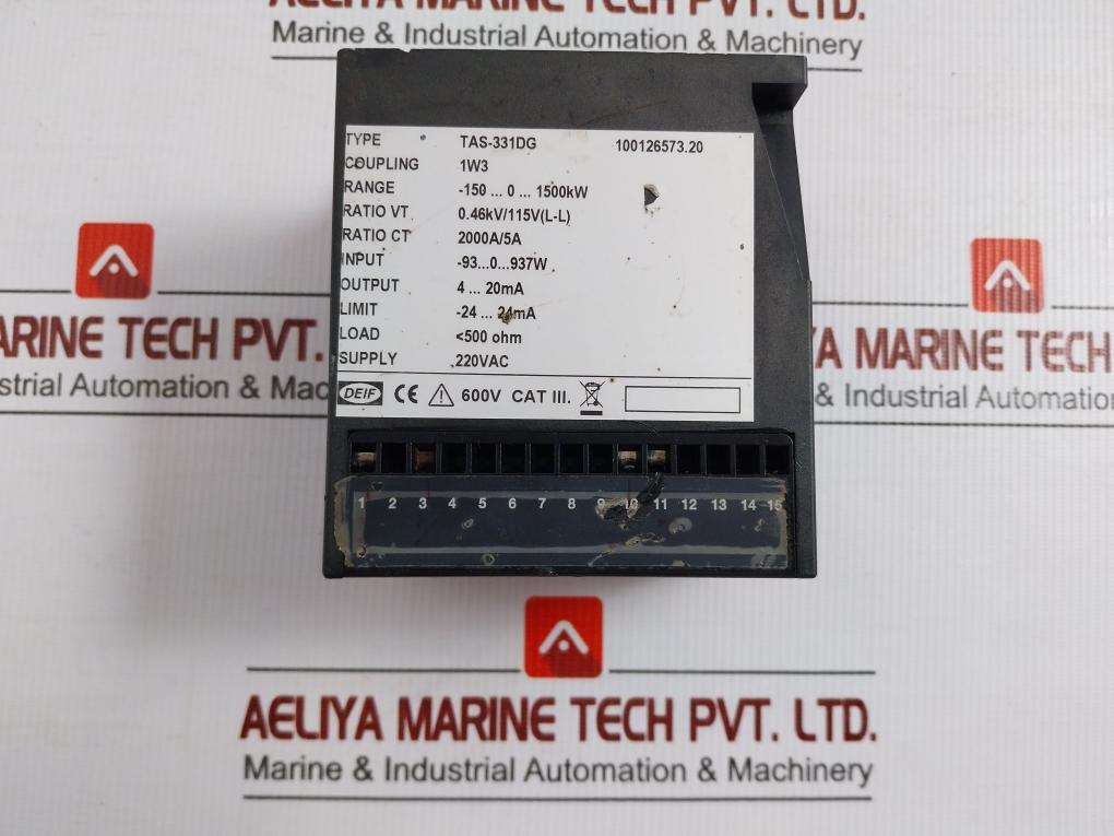 Deif Output 4-20Ma Ac Transducer For Active Or Reactive Power Tas-331Dg