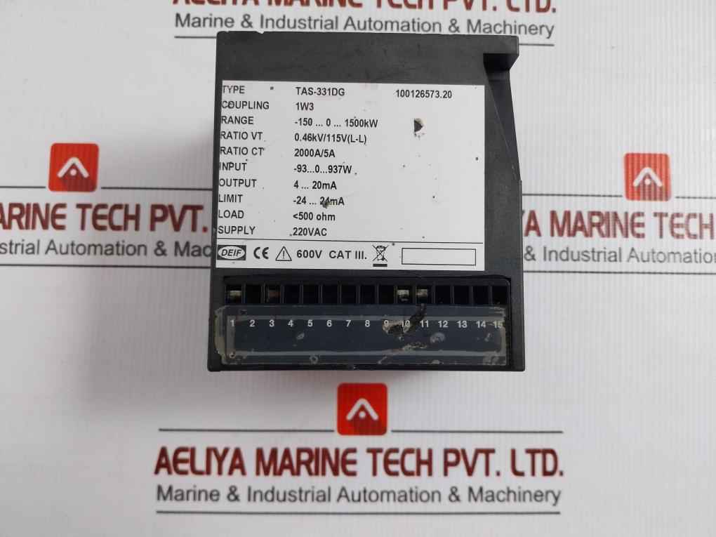 Deif Output 4-20Ma Ac Transducer For Active Or Reactive Power Tas-331Dg