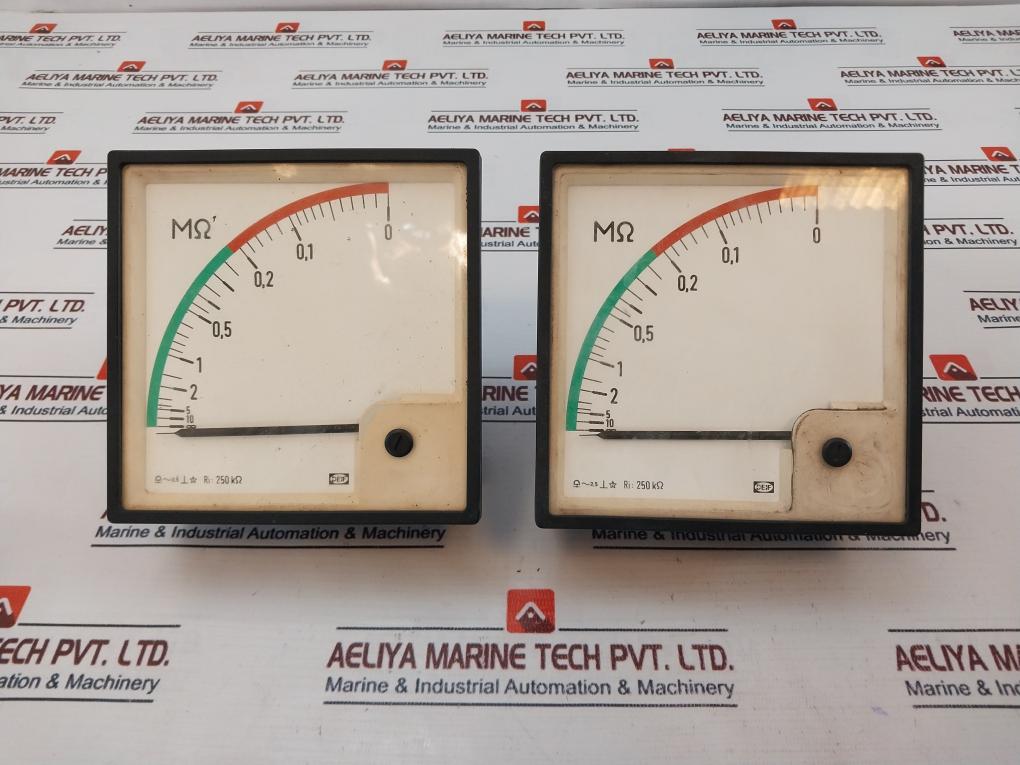 Deif 0-10 ∞ MΩ Ri 250KΩ Analog Panel Meter Isolation Monitor 3