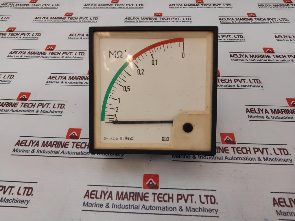 Deif 0-10 ∞ MΩ Ri 250KΩ Analog Panel Meter Isolation Monitor 3