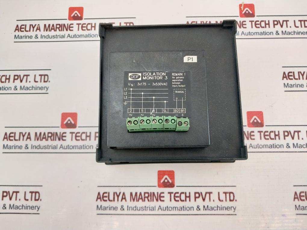 Deif 0-10 ∞ MΩ Ri 250KΩ Analog Panel Meter Isolation Monitor 3