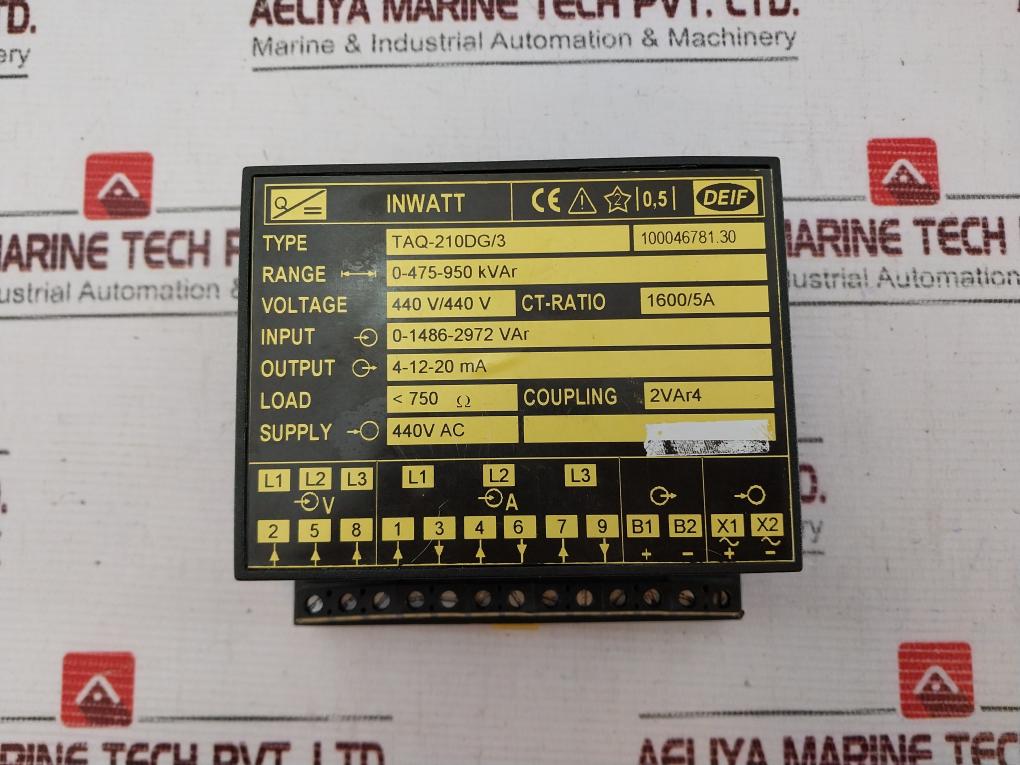 Deif Taq-210Dg/3 Inwatt Transducer 440Vac 1600/5A