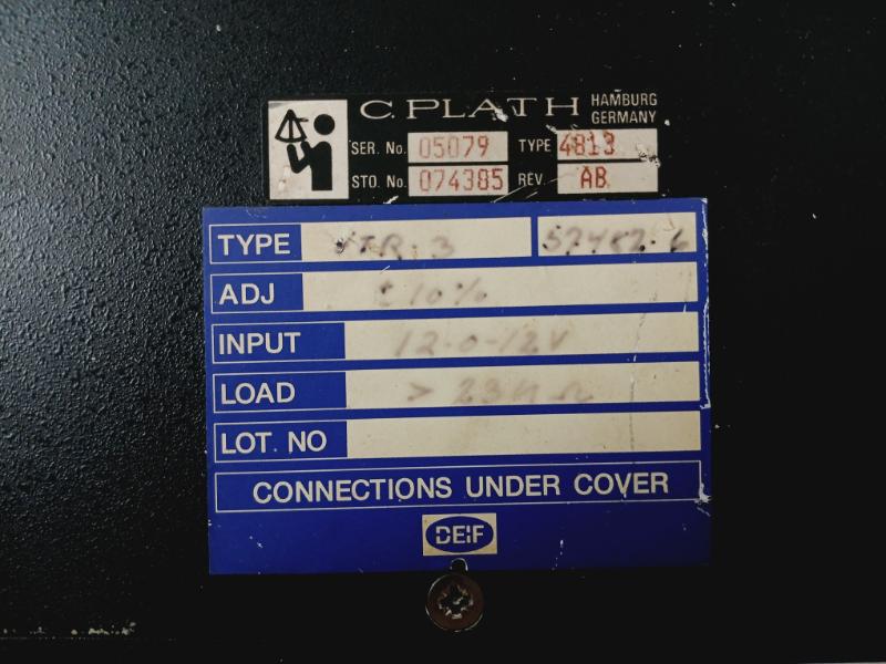 Deif Vtr-3 Port 45-0-45 Stb ±10% Adjustment 12-0-12V Input