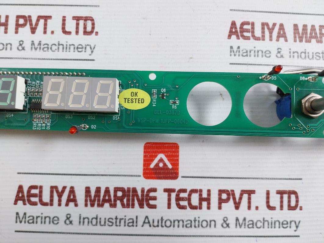 Del-0387D Control And Display Pcb Card Vsp-dpm 1Ufp-0604D 94V-0