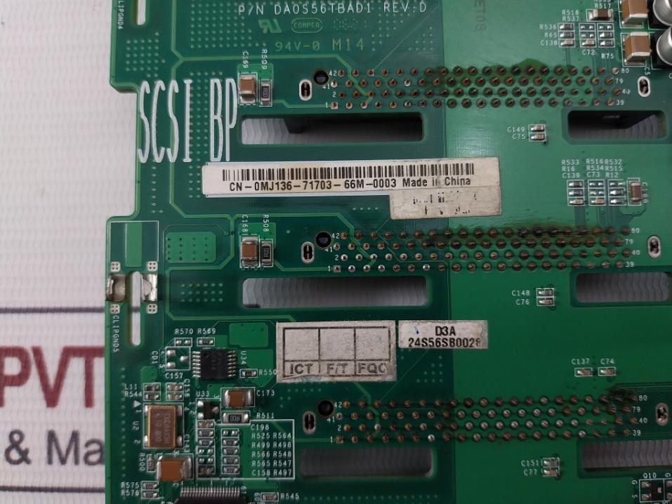 Dell Da0S56Tbad1 Poweredge 1800 1 X 6 Scsi Backplane 94V-0 M14