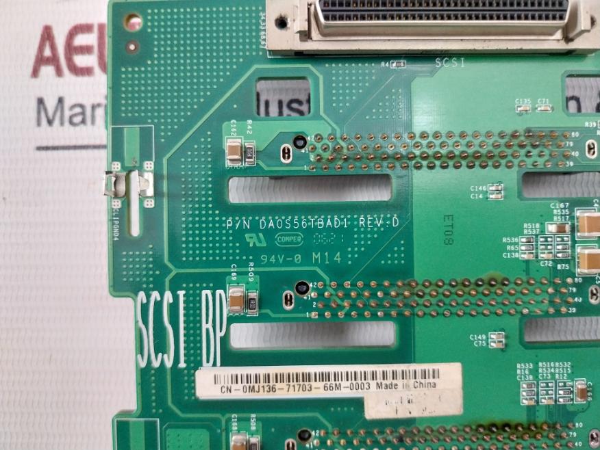 Dell Da0S56Tbad1 Poweredge 1800 1 X 6 Scsi Backplane 94V-0 M14