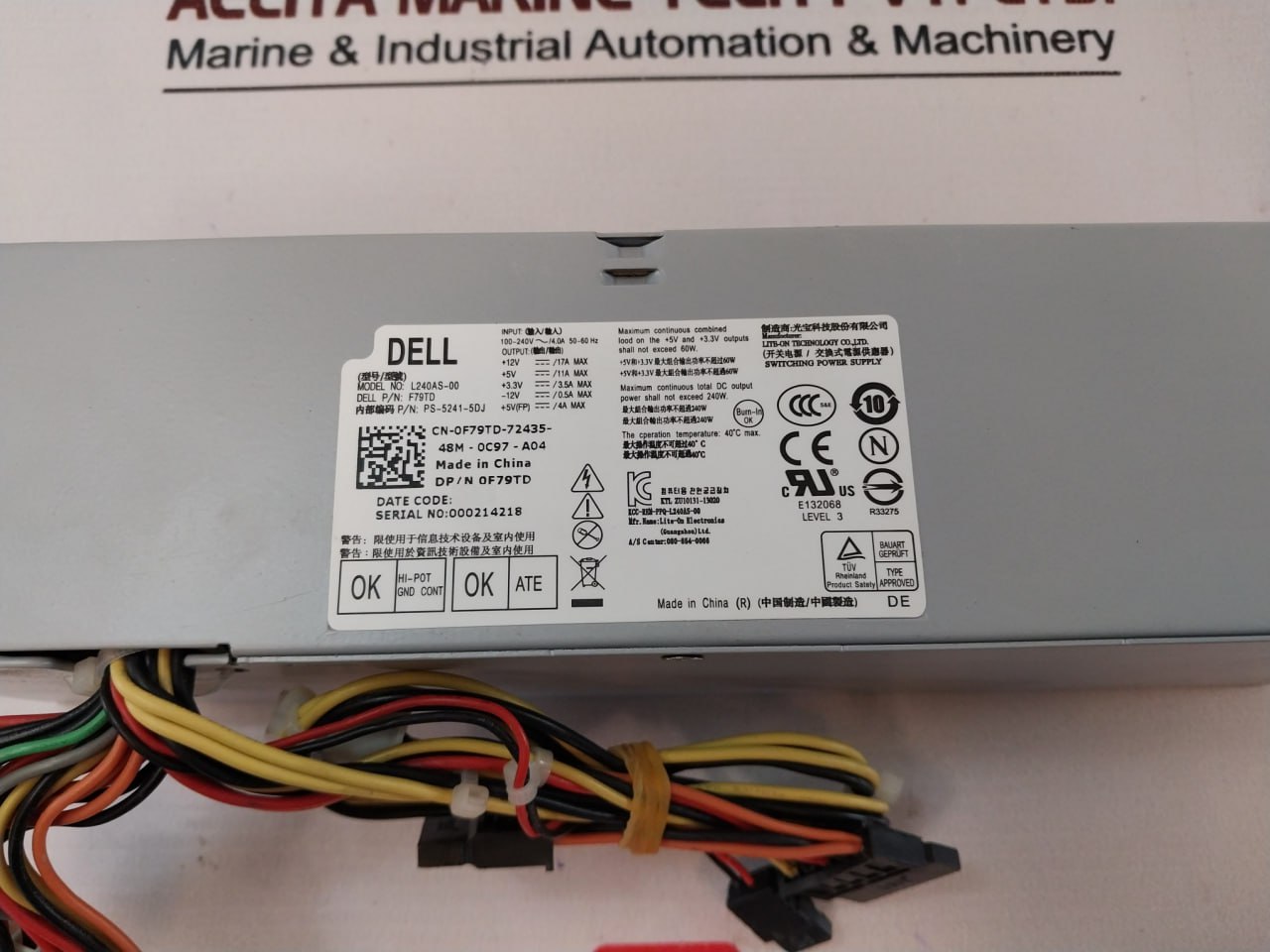Dell L240As-00 Switching Power Supply For Computer