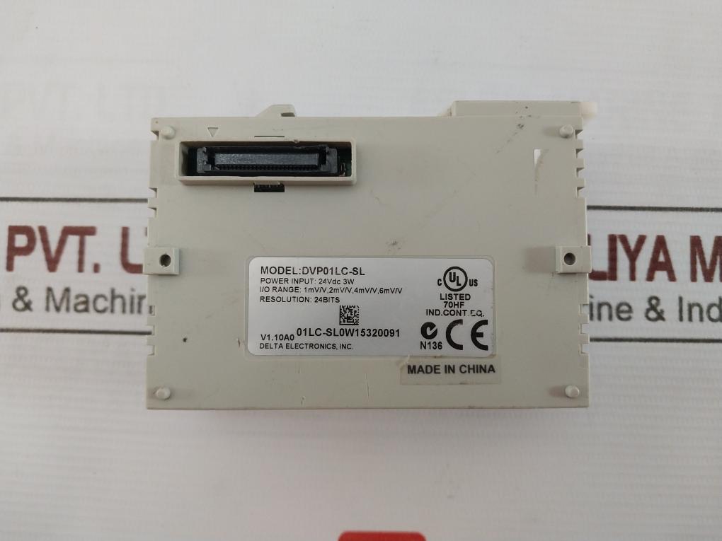 Delta Dvp01Lc-sl Load Cell Module 24Vdc 3W 24Bits V1.10A0