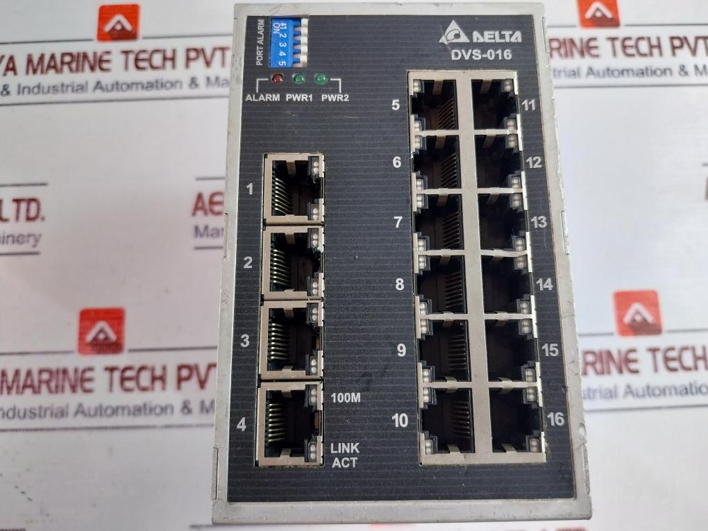 Delta Dvs-016W01 Industrial Ethernet Switch Unmanaged 16 10/100Base-t (X) Port