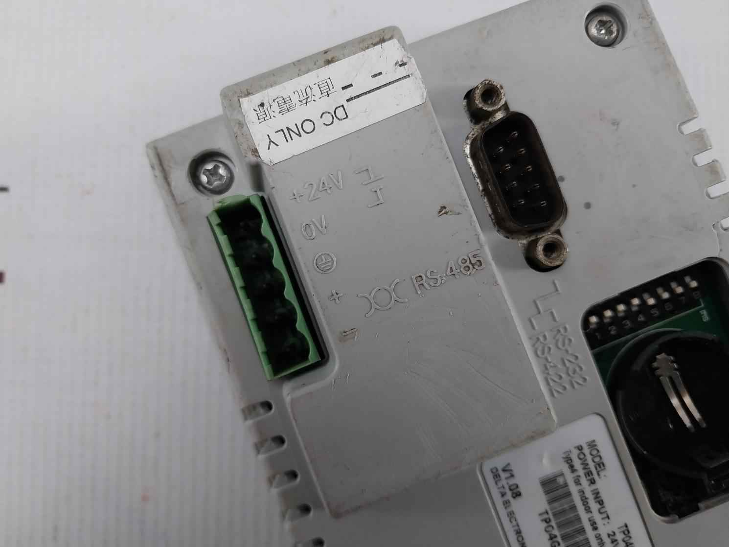 Delta Tp04g-as2 Terminal Panel Tp04 V1.08 24vdc (not Working)
