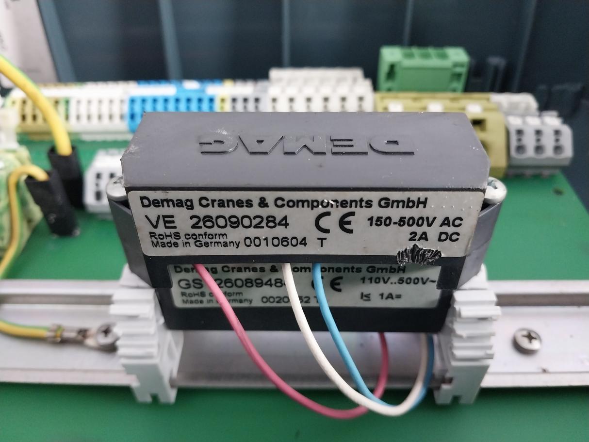 Demag 719 292 45-3 Connection Box Ve 26090284, Gs 26089484 150-500V Ac 2A Dc