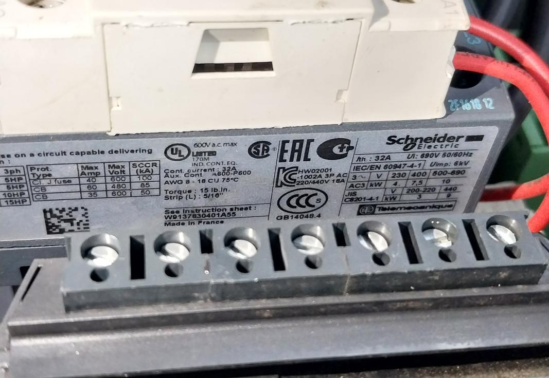 Demag 71946945-02.300 Electrical Control Panel 2Hp/240Vac