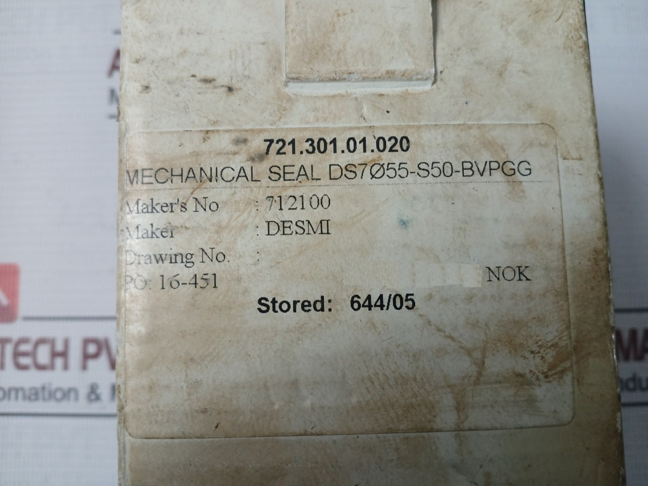 Desmi Ds7 Diameter 55-s50-bvpgg Mechanical Seal Set 712100