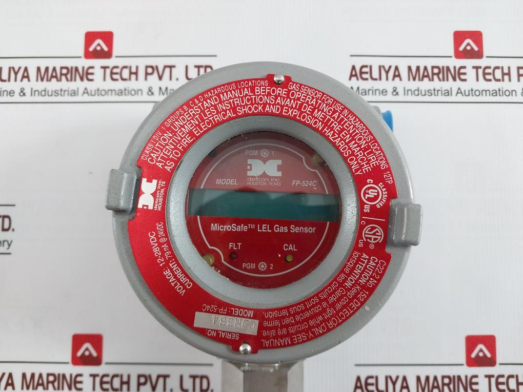 Detcon Fp-524C Microsafe Lel Gas Sensor 16431Aaeb, Spm26129 1109