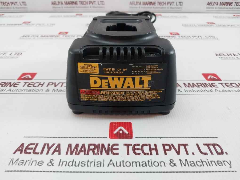 Dewalt Dw9116 1-hour Automatic Battery Charger 7.2V–18V