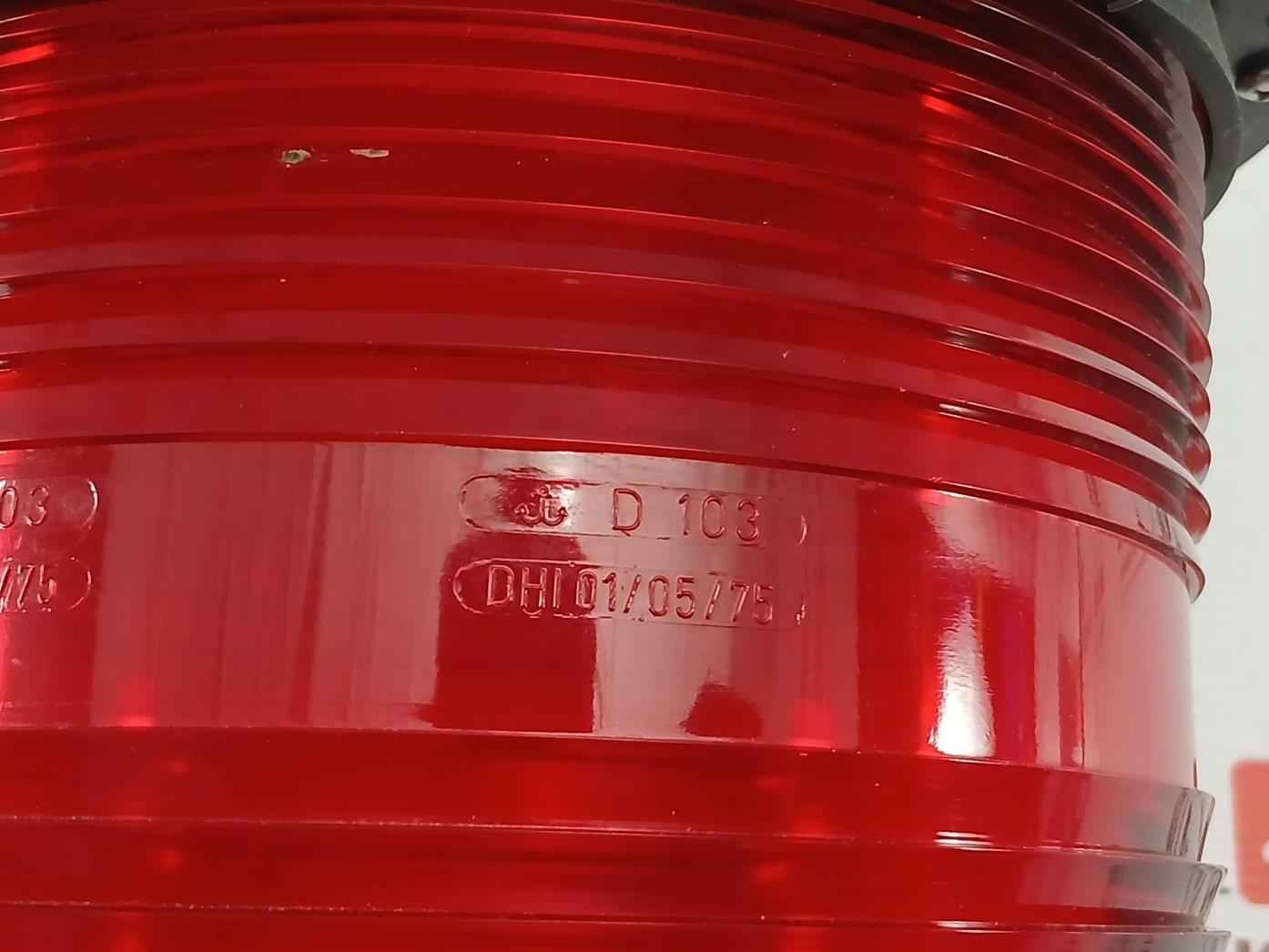 Dhi 01/05/75 Brand Aqua Signal Red Lens For Navigation Light D 103