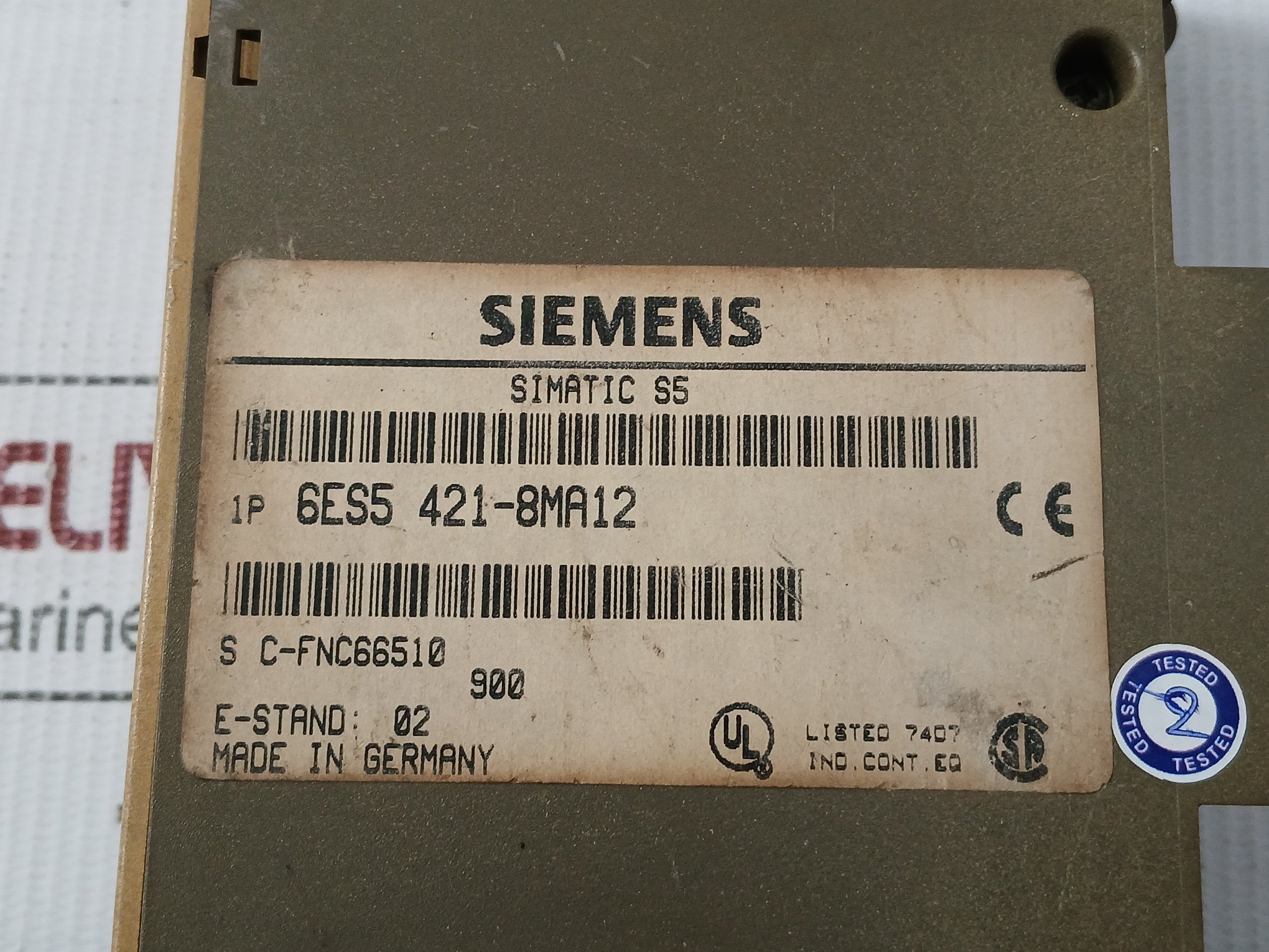 Digital-Input-Module-8x24v-Dc-6es5-421-8ma12-Siemens-Simatic-S5-9