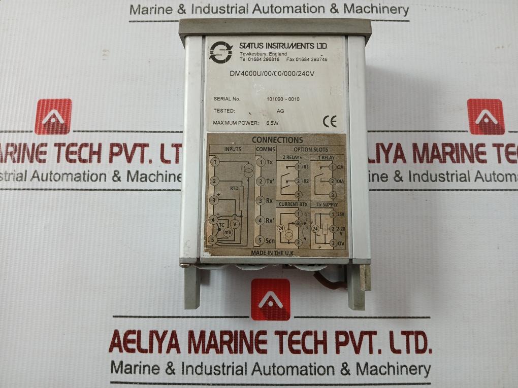 Digital Process Indicator Dm4000U/00/00/000/240V Status Instruments