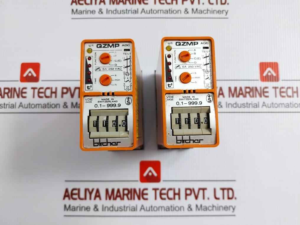 Digital Quartz Time Delay Relay 6A 250Vac Part No Qzmp Bircher