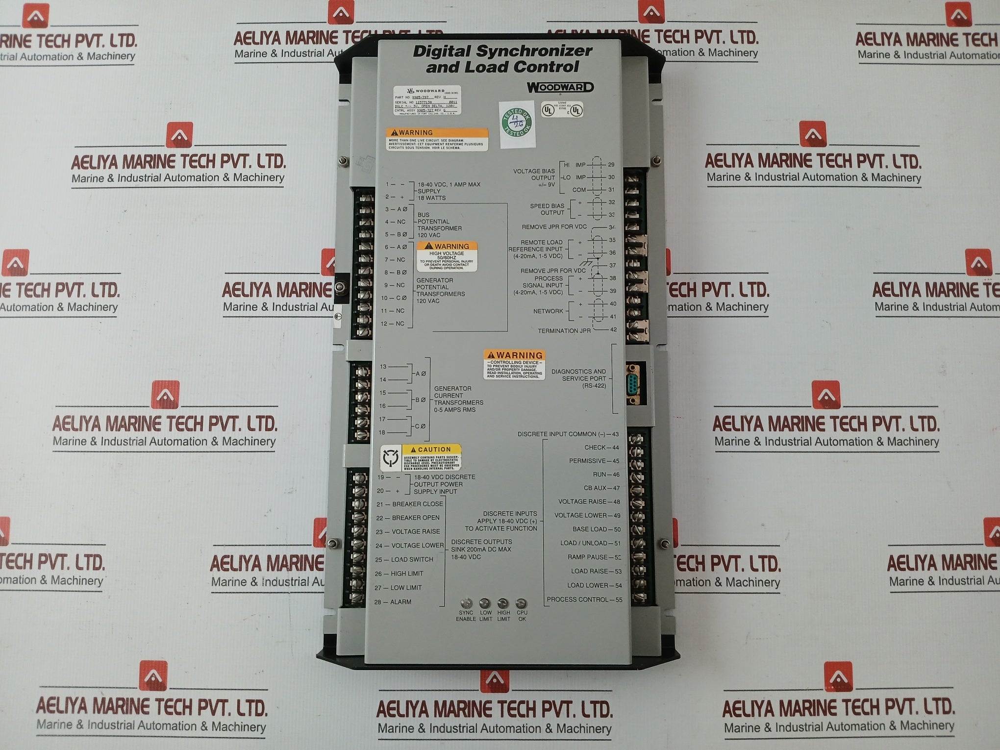 Digital Synchronizer And Load Control 9905-797 Woodward 18-40Vdc/18W
