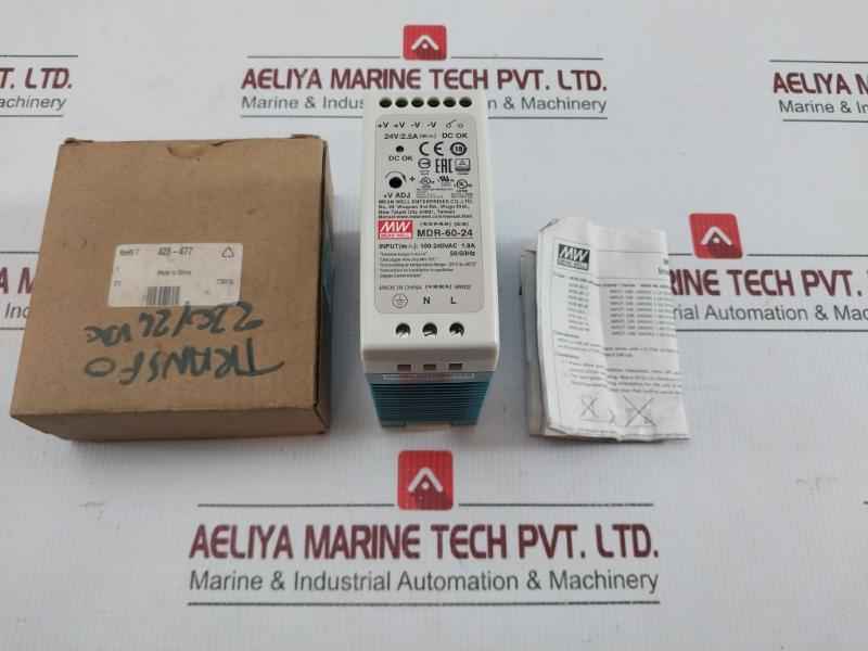 Din Rail Power Supply Mdr-60-24 Mean Well Enterprises