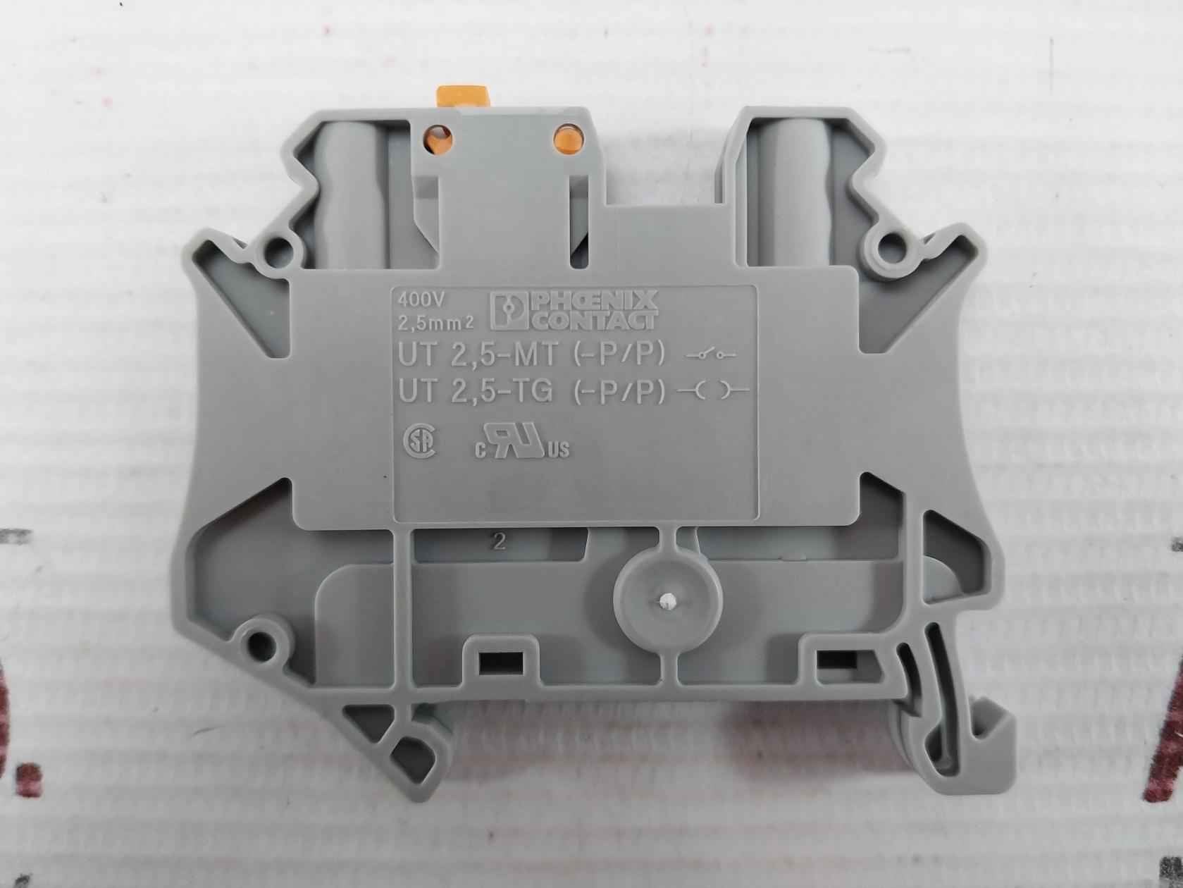 Disconnect Terminal Block 300V 20A Max Phoenix Contact Ut 2,5-mt (1Box = 50Pcs)