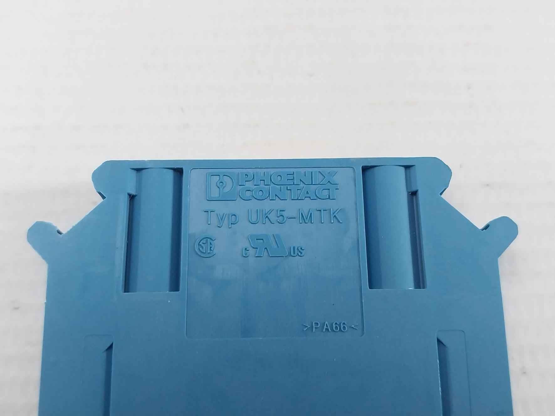 Disconnect Terminal Block Phoenix Contact Uk 5 Mtk-p/P Bu (1 Box = 50 Pcs)
