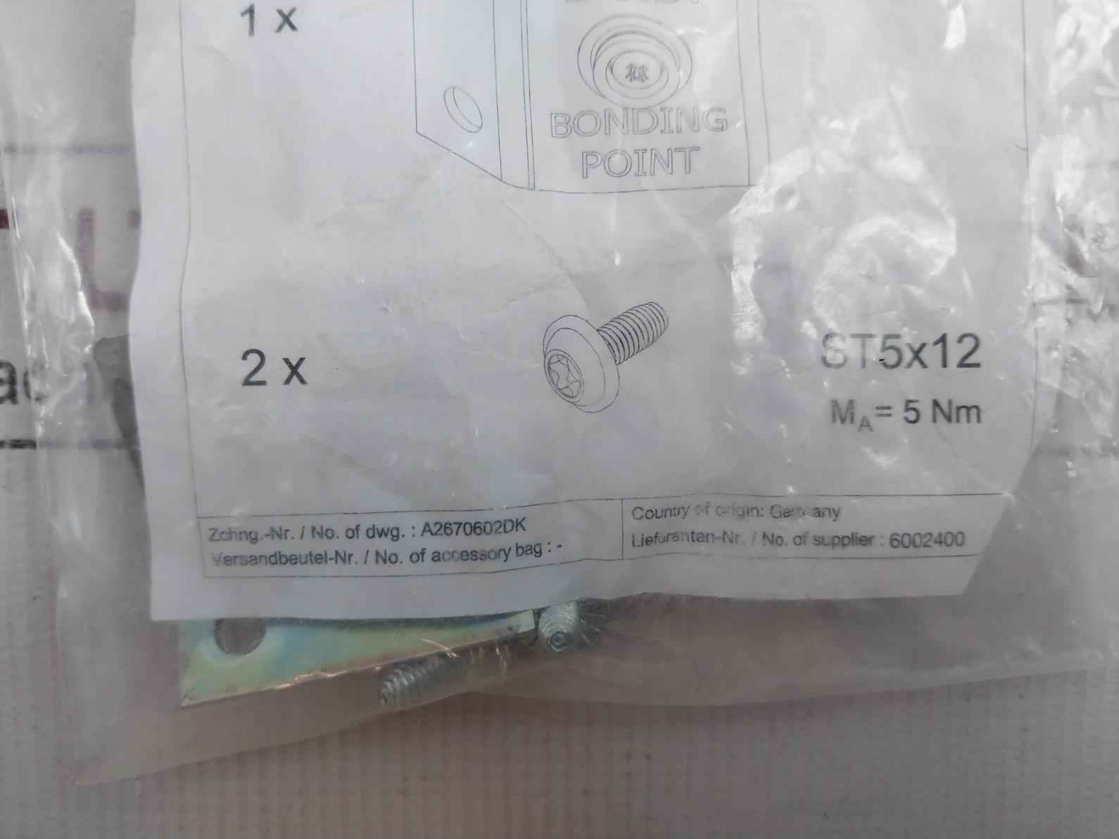 Rittal Dk 7752.950 E.S.D.Connection Bonding Point Ma= 5 Nm St5 X 12