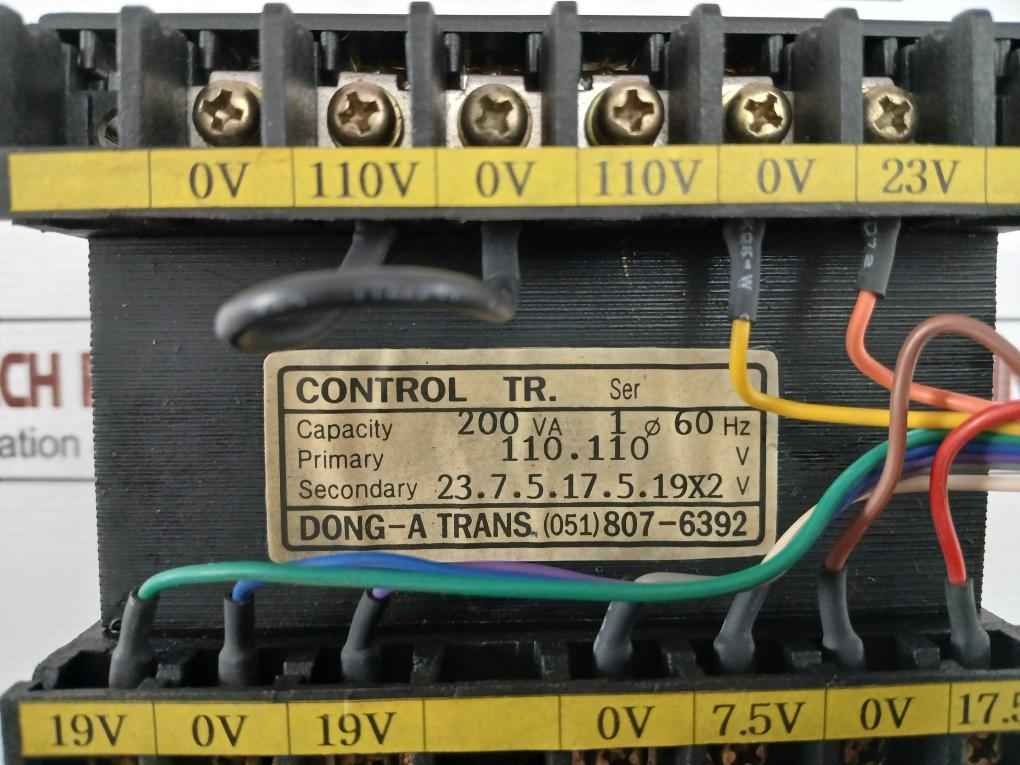 Dong-a Control Transformer 200 Va 60 Hz