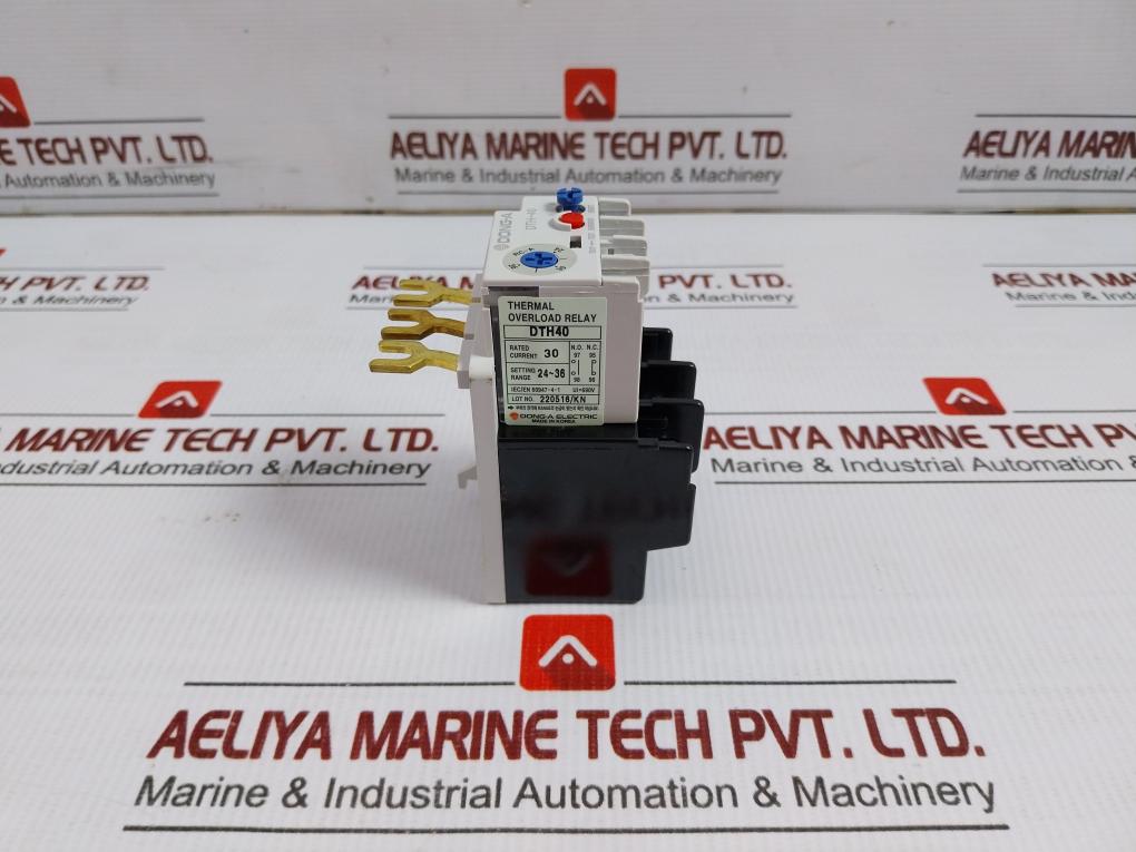 Dong-a Electric Thermal Overload Relay 690V 24-36A Part No Dth-40