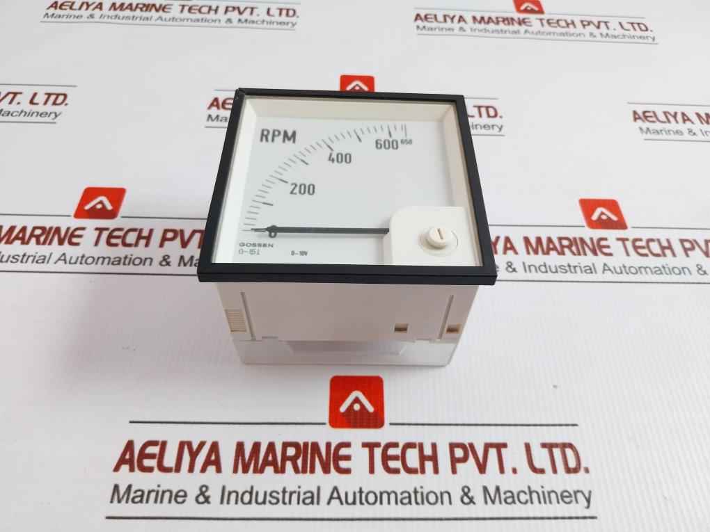 Dqb 96 Analog Panel Rpm Meter 0-650 Gossen