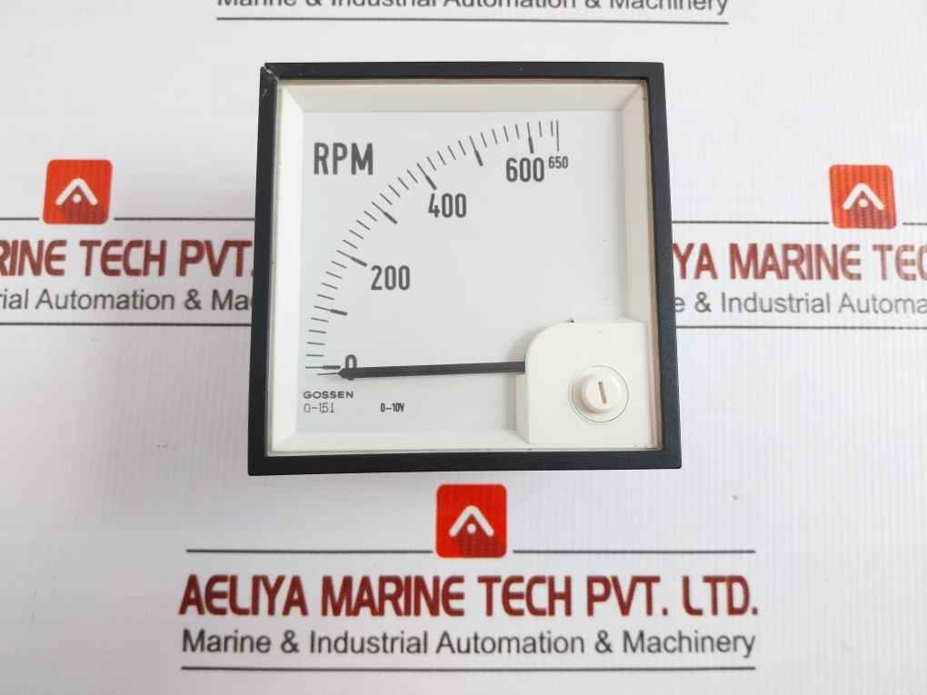 Dqb 96 Analog Panel Rpm Meter 0-650 Gossen