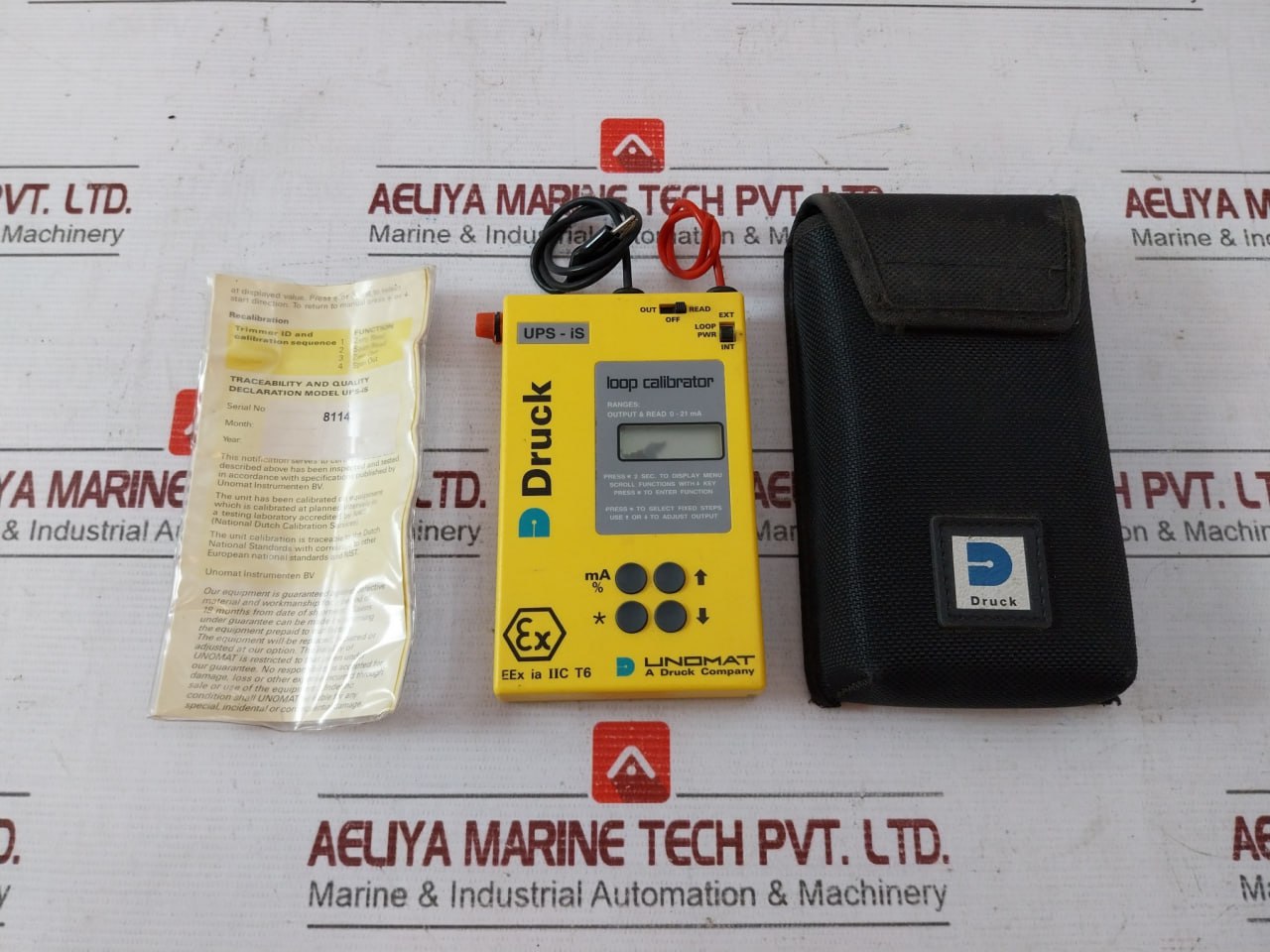 Druck Ups-is Intrinsically Safe Loop Calibrator 0-21 Ma Output