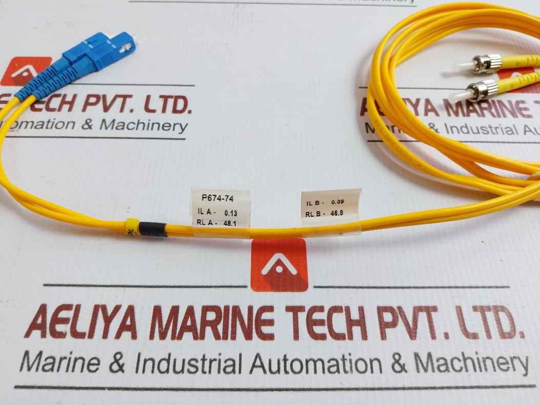 Duplex Fiber Optic Patch Cable Ftk-dx-sm-sc/St-pc-02M St-sc Sm Dpx 02M (9/125) New