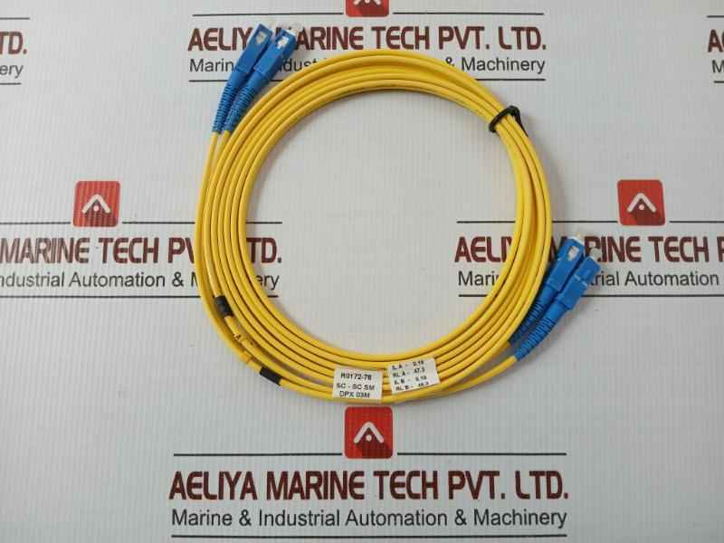 Duplex Fiber Optic Patch Cable R0172-78 Sc-sc Sm Dpx 03M (9/125) Weight: 70 Gm