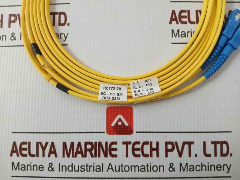 Duplex Fiber Optic Patch Cable R0172-78 Sc-sc Sm Dpx 03M (9/125) Weight: 70 Gm