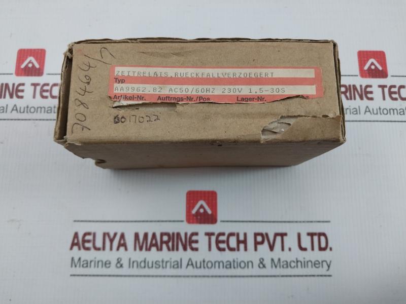 E. Dold & Sohne Off-delay Time Relay 230Vac 1.5-30Sec Part No Aa 9962.82