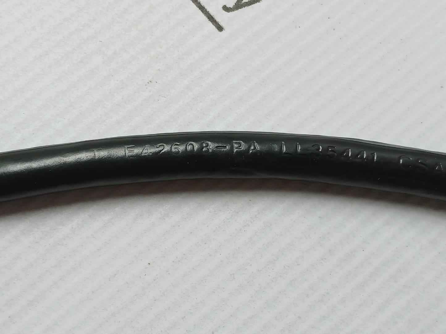E42608-pa Ll35441 Coiled Electrical Power Cord 2.5-meter
