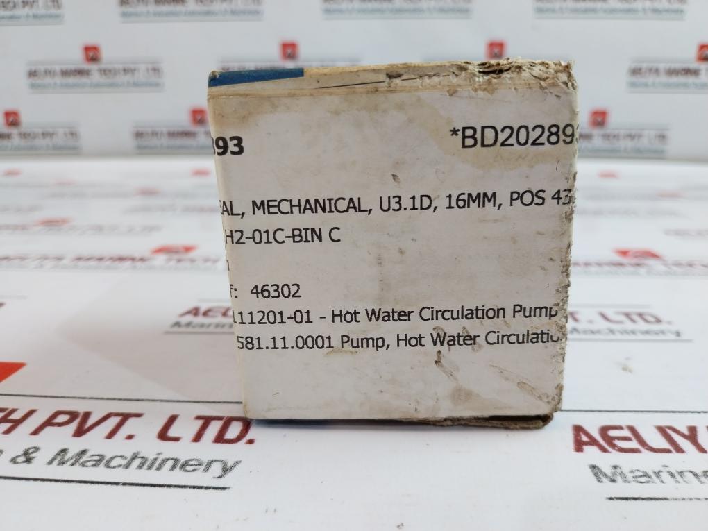 Allweiler/Eagle-burgmann 1.4571 Mechanical Seal Set Vg U3.1D-m32N/16R-b3Vvff 16Mm