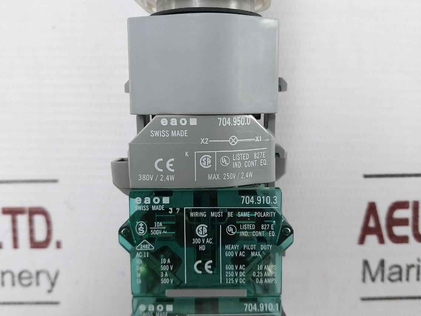 Eao 704.910.3 Illuminated Pushbutton Switch 380V 2,4W