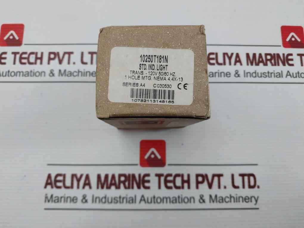 Eaton 10250T181N Pushbutton With Cylinder Lock Operator 120Vac