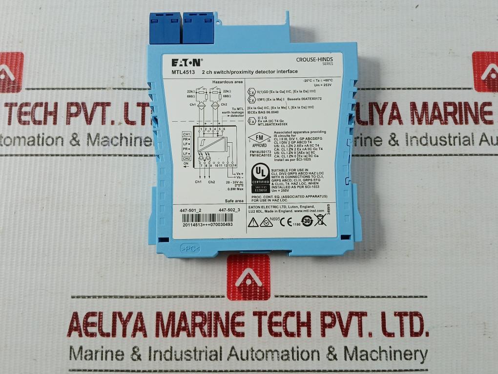 Eaton 20-35V Dc Proximity Detector Interface Mtl4513