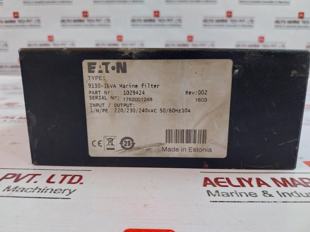 Eaton 9130 1kva Marine Filter 1029424 Rev 002 220/230/240vac 50/60hz 1603
