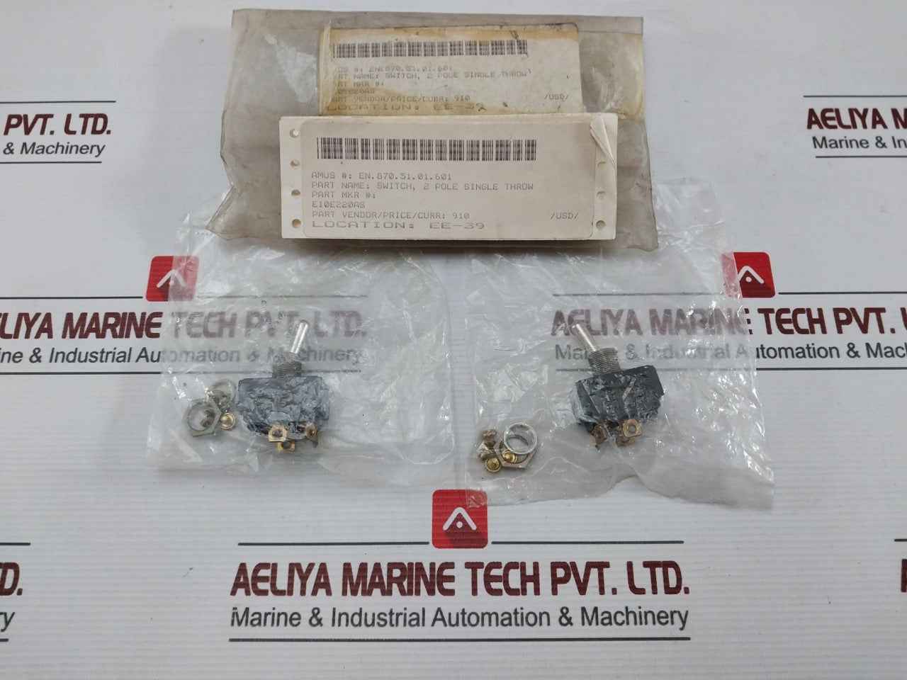 Eaton E10E220As 2 Pole Single Throw Switch