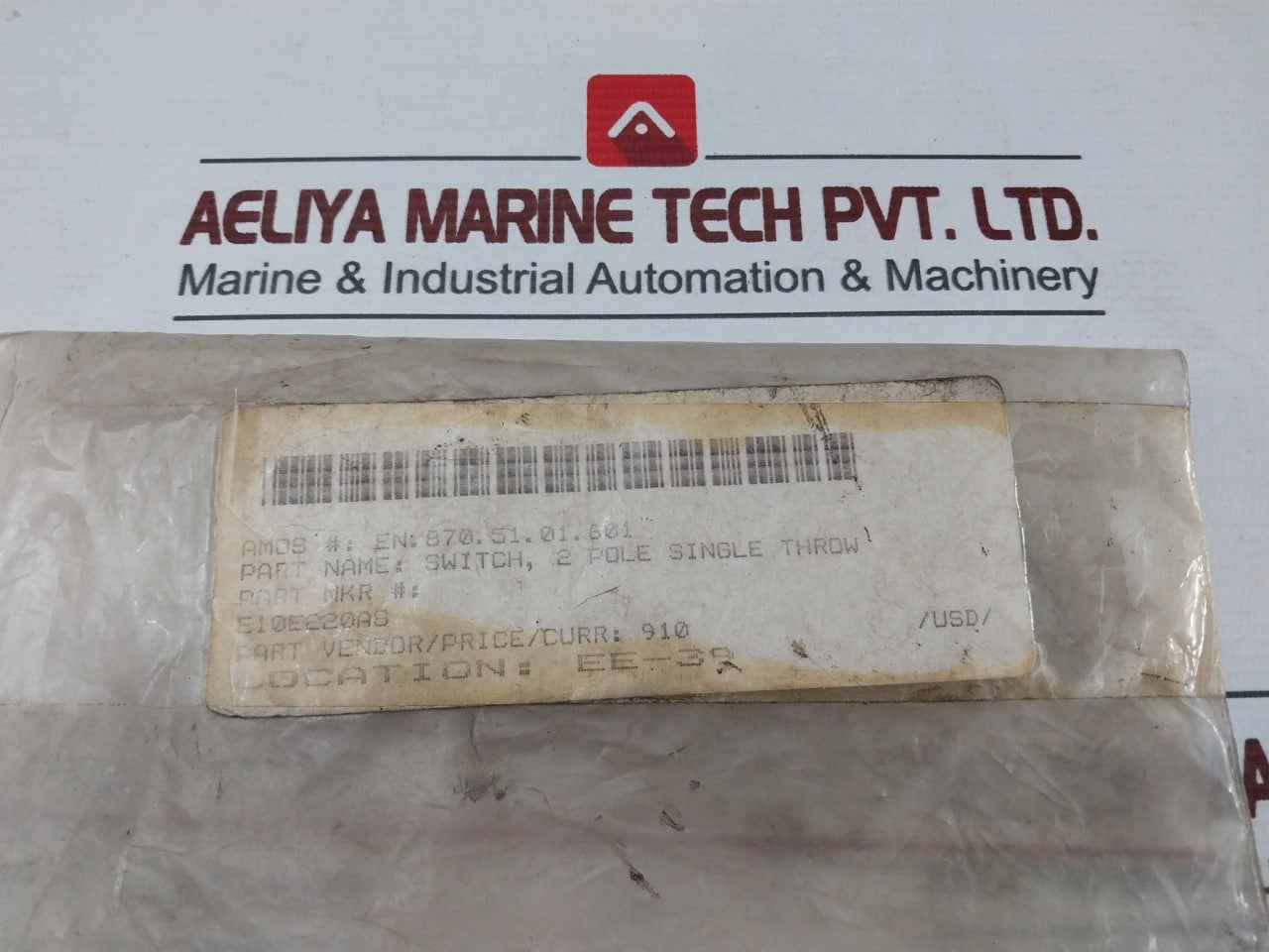 Eaton E10E220As 2 Pole Single Throw Switch
