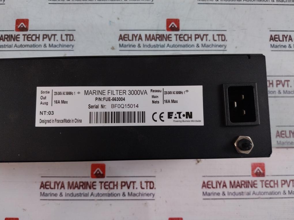 Eaton Fue-563004 Marine Filter 3000va 220-240v Ac 50/60hz 1-phase